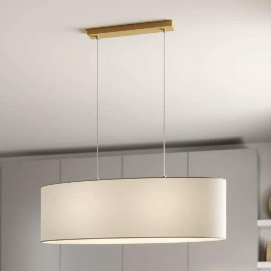Candelabro suspenso DOVE 2xE27/40W/230V carvalho - certificado por FSC