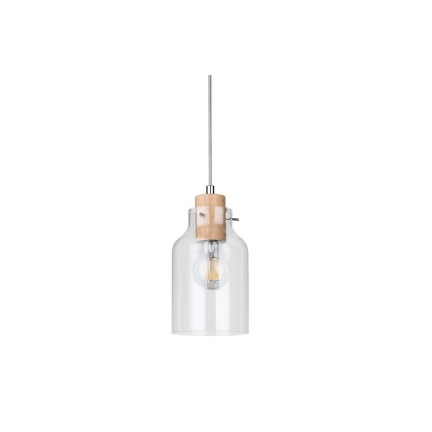Candelabro suspenso ALESSANDRO 1xE27/60W/230V carvalho  - certificado por FSC