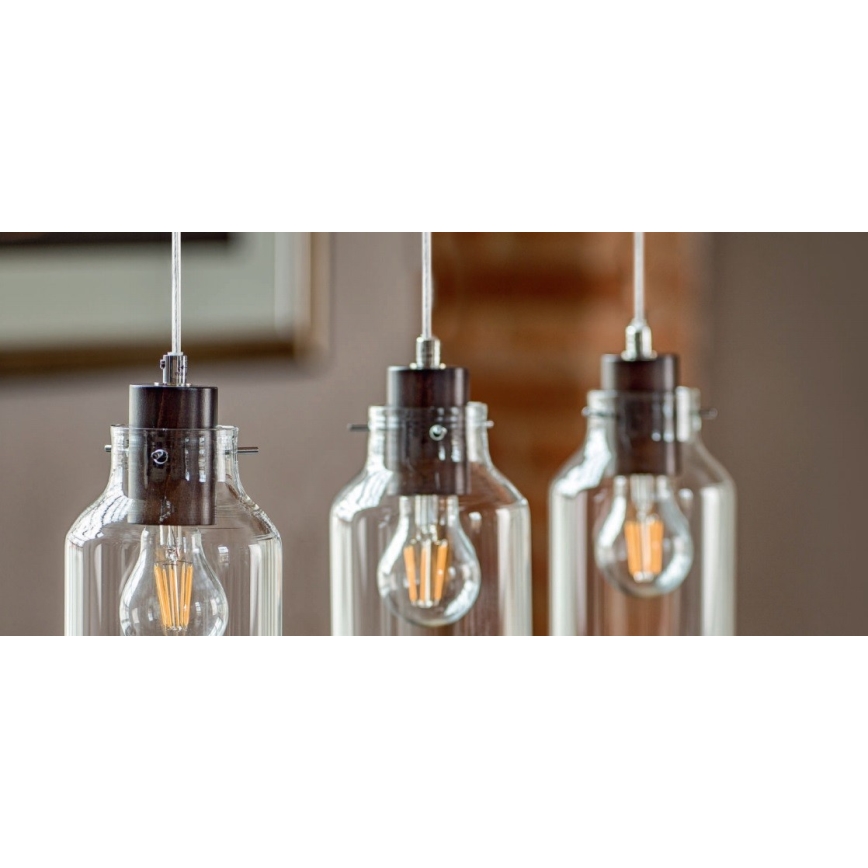 Candelabro suspenso ALESSANDRO 1xE27/60W/230V faia - certificado por FSC