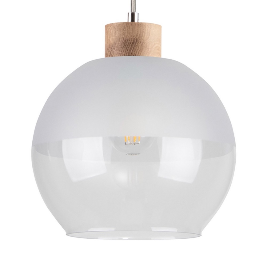Candelabro suspenso ALESSANDRO 1xE27/60W/230V carvalho - certificado por FSC