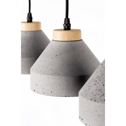 Candeeiro suspenso TRISTAN 1xE14/40W/230V carvalho