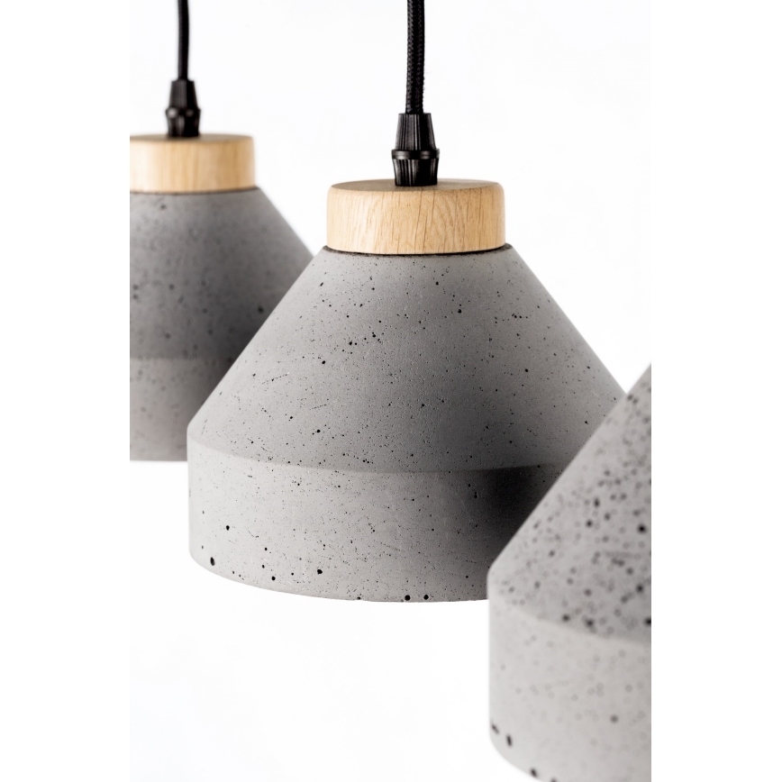 Candeeiro suspenso TRISTAN 1xE14/40W/230V carvalho