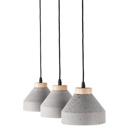 Candeeiro suspenso TRISTAN 1xE14/40W/230V carvalho
