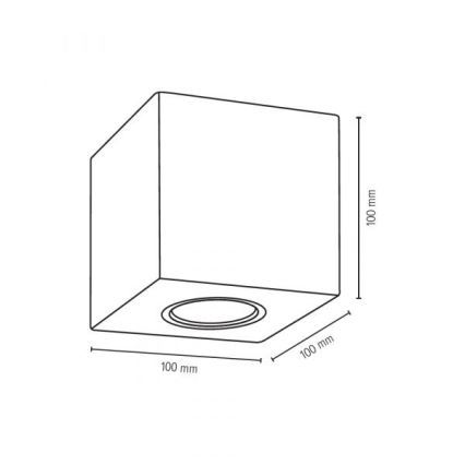 Luminária de teto CONCRETEDREAM 1xGU10/6W/230V em betão
