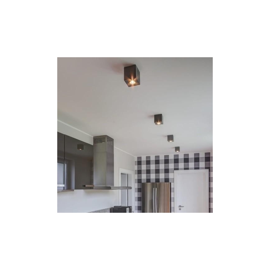 Iluminação de teto CONCRETEDREAM 1xGU10/6W/230V betão - certificado por FSC