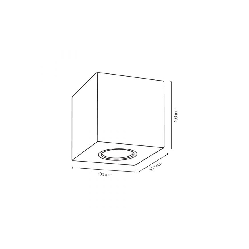 Iluminação de teto CONCRETEDREAM 1xGU10/6W/230V betão - certificado por FSC