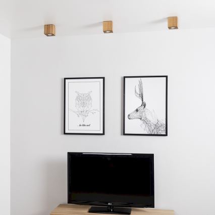 Iluminação de teto WOODDREAM 1xGU10/6W/230V carvalho - certificado por FSC