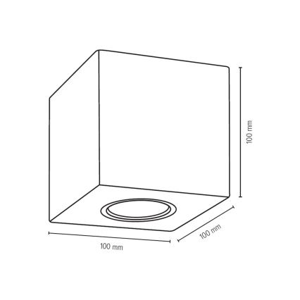 Iluminação de teto WOODDREAM 1xGU10/6W/230V carvalho - certificado por FSC