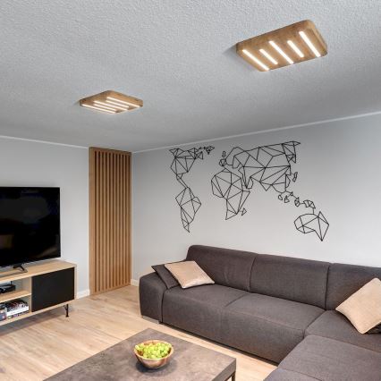 Iluminação de teto LED NEELE 5xLED/3.9W/230V carvalho - certificado por FSC