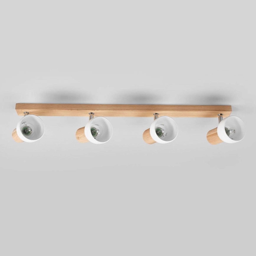 Foco SVENDA 4xE27/60W/230V carvalho - certificado por FSC