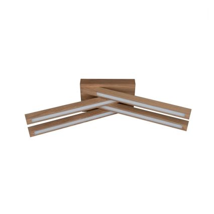 Candelabro integrado LED LINUS 4xLED/4,5W/230V carvalho mate - certificado por FSC