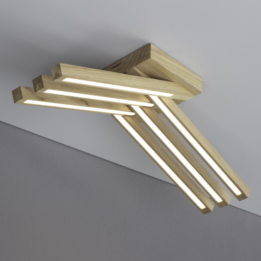 Candeeiro  integrado LED LINUS 6xLED/4,5W/230V carvalho mate