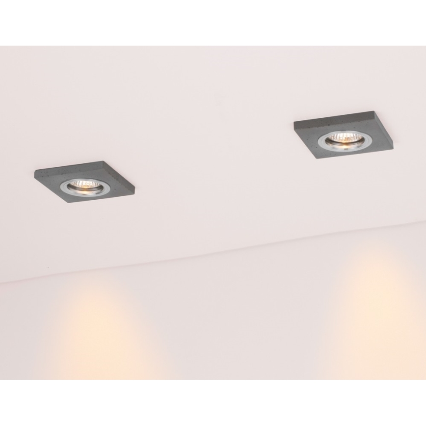 Foco de encastrar LED VITAR 1xGU10/5W/230V CRI 90 betão – FSC certificado