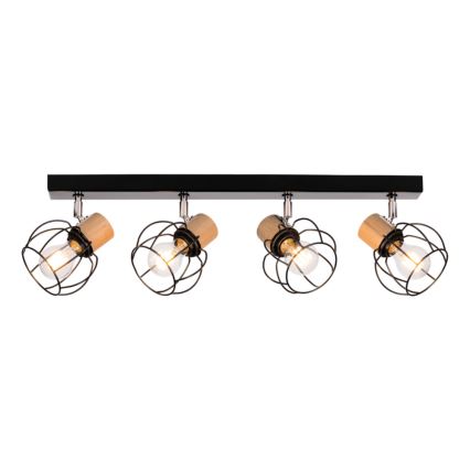 Foco de teto PHIPHI 4xE27/60W/230V carvalho - certificado por FSC