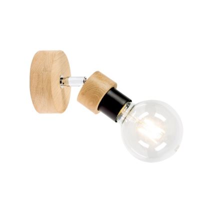 Foco de parede MARJOLAINE 1xE27/25W/230V carvalho - certificado por FSC