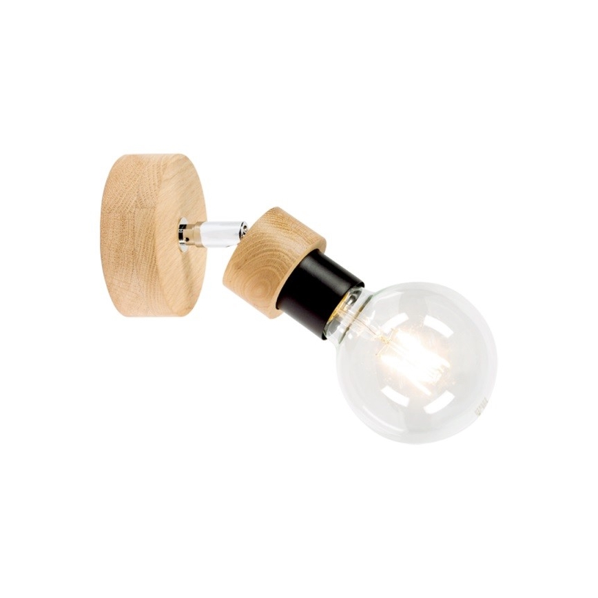 Foco de parede MARJOLAINE 1xE27/25W/230V carvalho - certificado por FSC