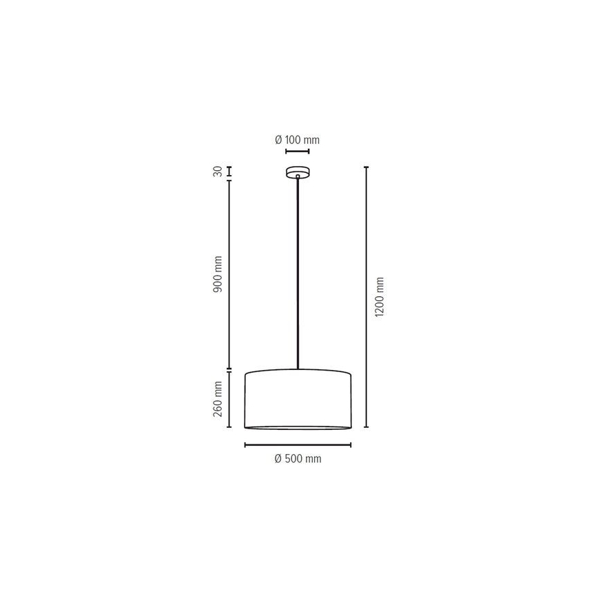 Candelabro suspenso SCARLETT 1xE27/60W/230V - certificado por FSC