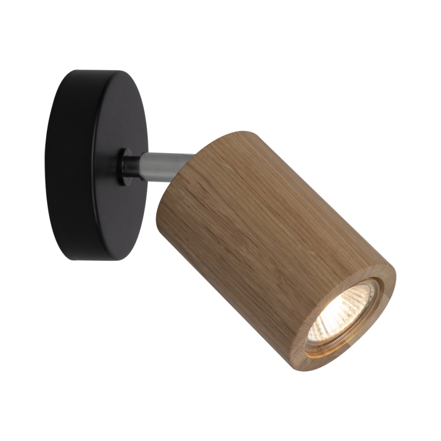 Foco de parede LED MATTI 1xGU10/5W/230V carvalho - certificado por FSC