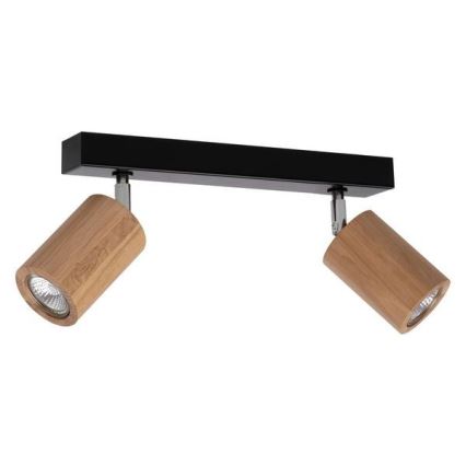 Foco de teto LED MATTI 2xGU10/5W/230V carvalho - certificado por FSC