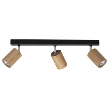 Foco de teto LED MATTI 3xGU10/5W/230V carvalho - certificado por FSC