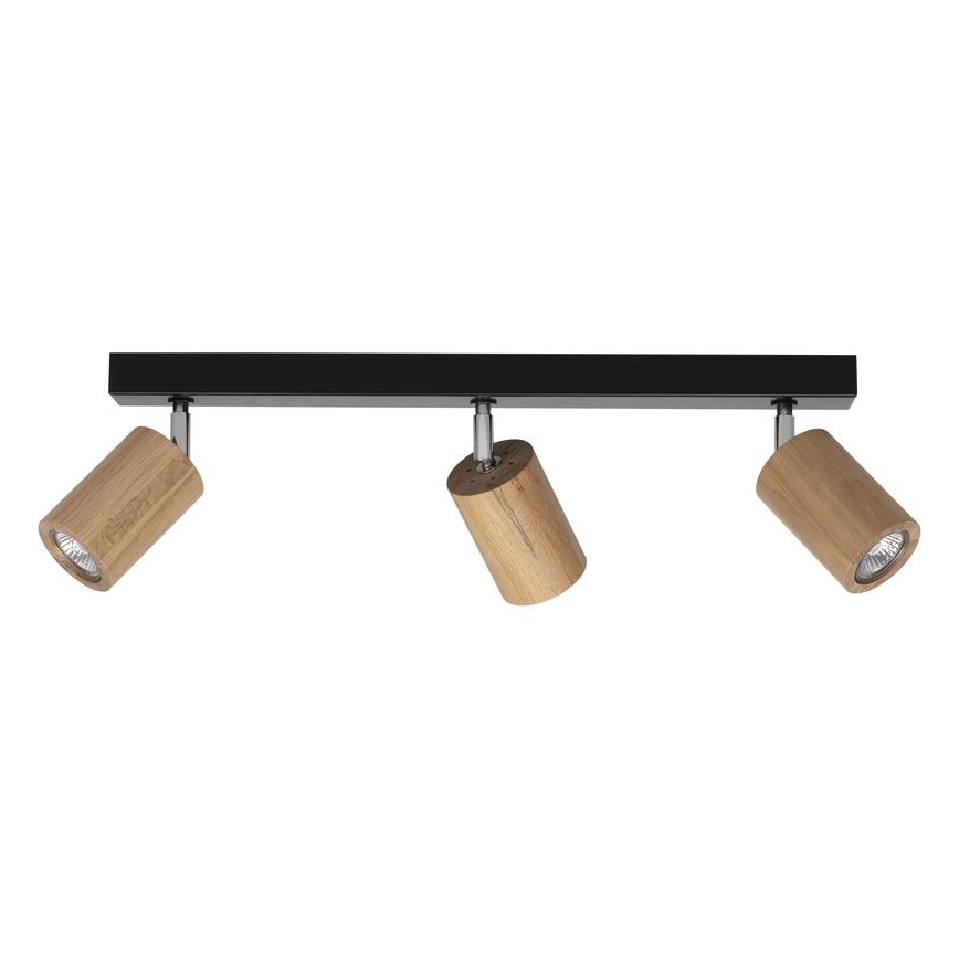 Foco de teto LED MATTI 3xGU10/5W/230V carvalho - certificado por FSC
