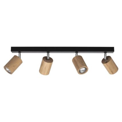 Foco de teto LED MATTI 4xGU10/5W/230V carvalho - certificado por FSC