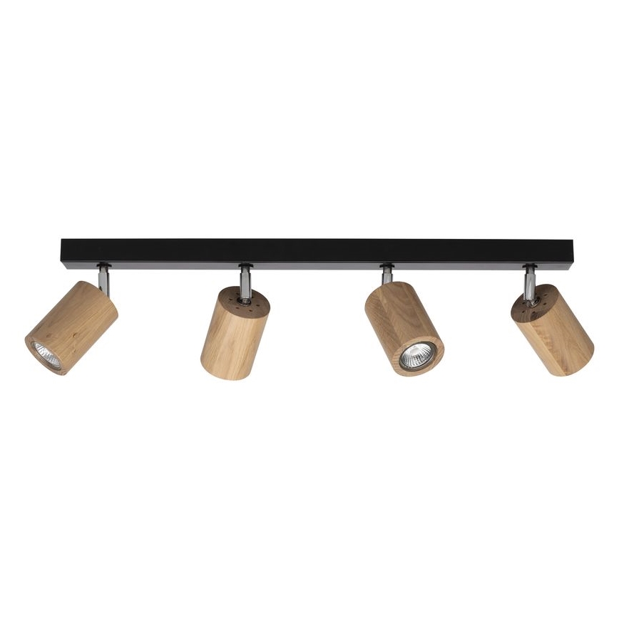 Foco de teto LED MATTI 4xGU10/5W/230V carvalho - certificado por FSC