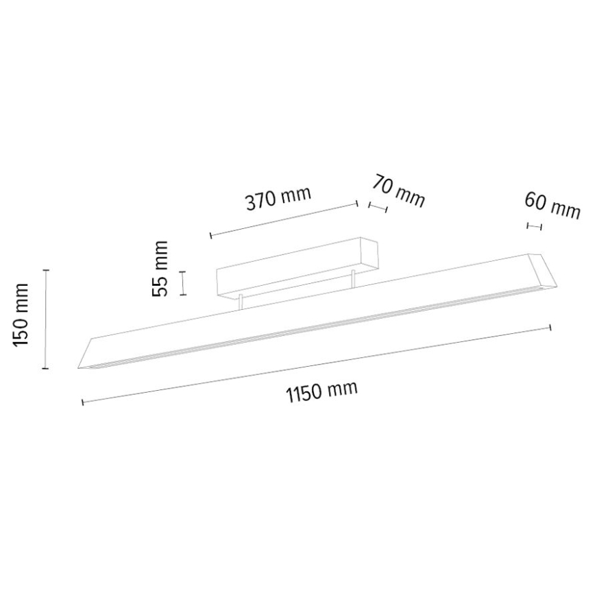 Candeeiro integrado LED com regulação DEROTT 3xLED/14W/230V carvalho