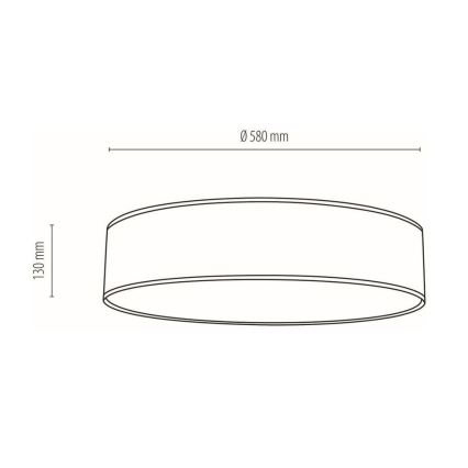 Luminária de teto BOHO 4xE27/25W/230V diâmetro 58 cm branco
