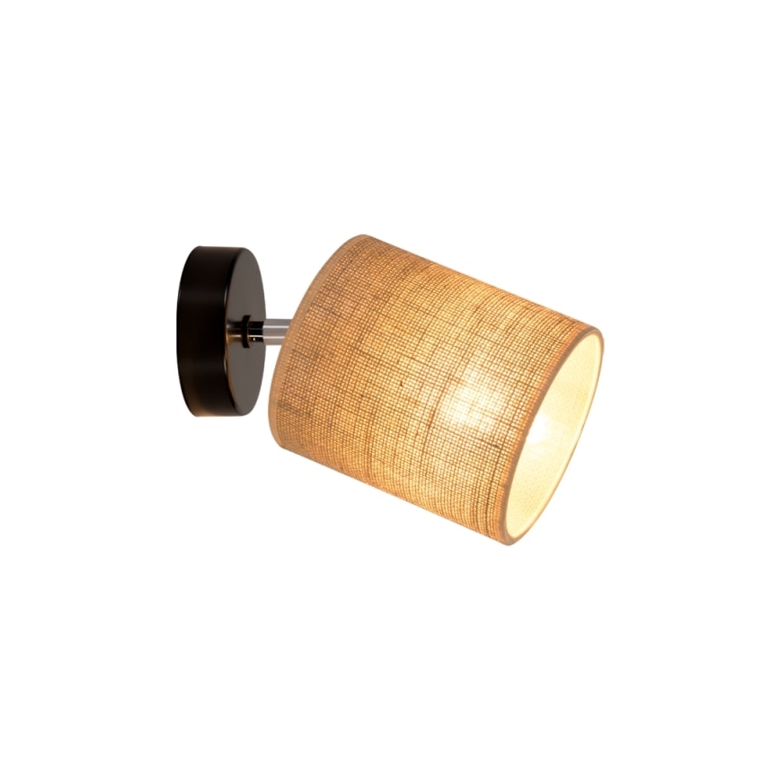 Foco de parede JUTE 1xE27/25W/230V - certificado por FSC
