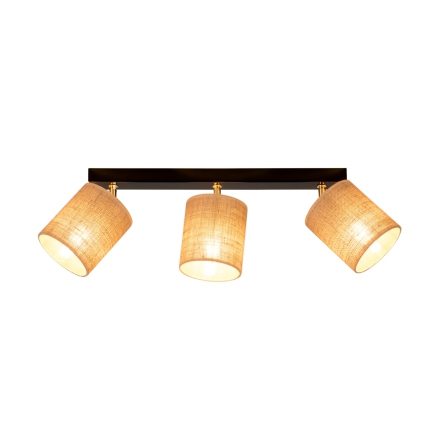 Foco de teto JUTE 3xE27/25W/230V - certificado por FSC