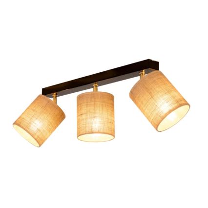 Foco de teto JUTE 3xE27/25W/230V - certificado por FSC