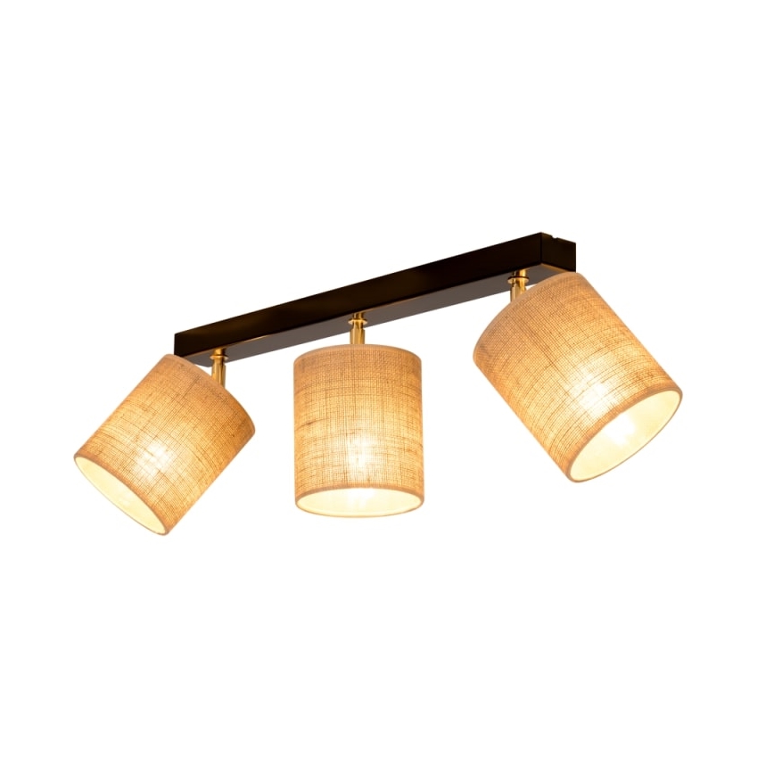 Foco de teto JUTE 3xE27/25W/230V - certificado por FSC