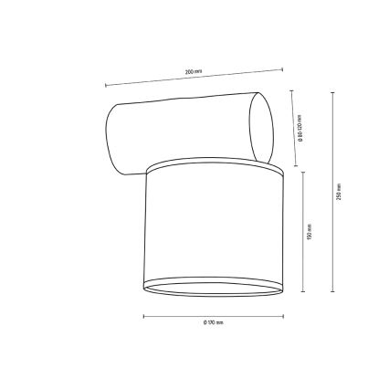 Iluminação de parede PINO MIX 1xE27/25W/230V pinho - certificado por FSC