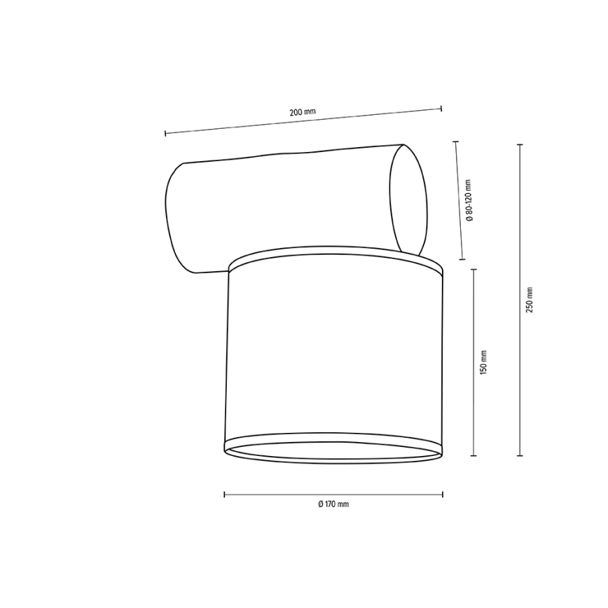 Iluminação de parede PINO MIX 1xE27/25W/230V pinho - certificado por FSC