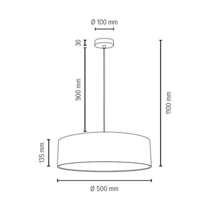 Candelabro suspenso JOSEFINA 3xE27/25W/230V - certificado por FSC