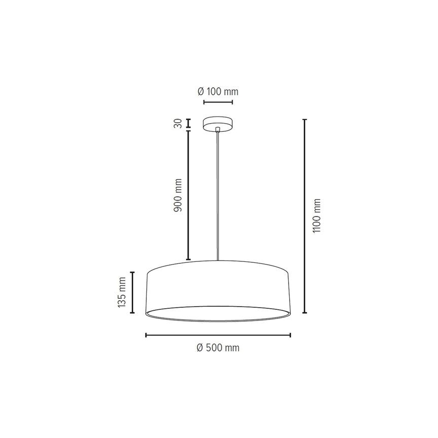 Candelabro suspenso JOSEFINA 3xE27/25W/230V - certificado por FSC
