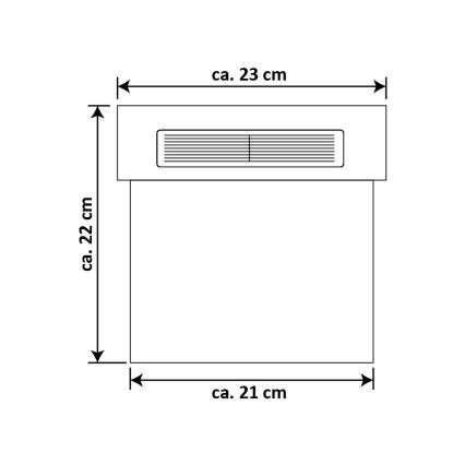 Número de casa solar LED LED/2x0,07W/2,4V IP44 - certificado por FSC