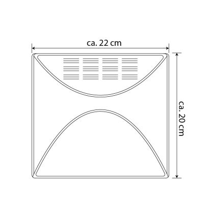 Número de casa solar LED LED/3x0,1W/2,4V 1200 mAh IP44