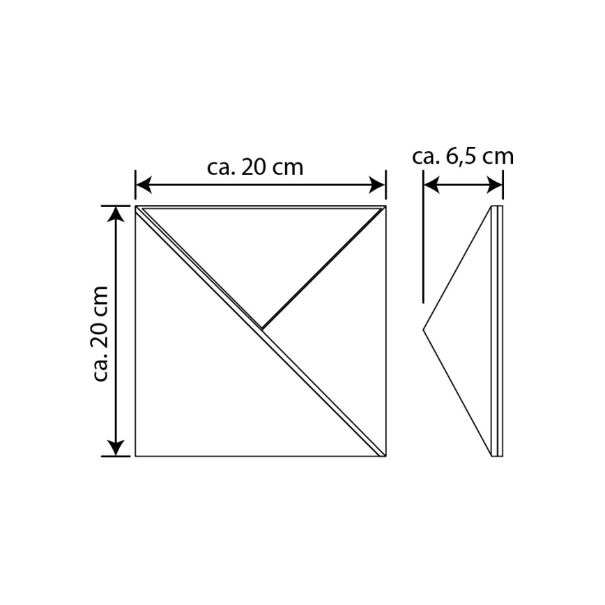 Número de casa solar LED LED/3x0,1W/2,4V IP44 - certificado por FSC
