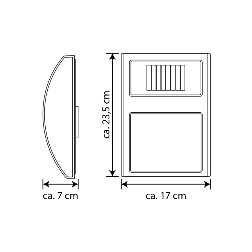 Número de casa solar LED LED/3x0,1W/2,4V IP44 - certificado por FSC