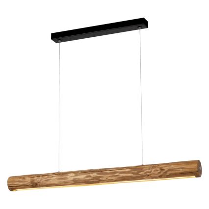 Candeeiro suspenso LED com regulação LUCAS LED/25,5W/230V pinho