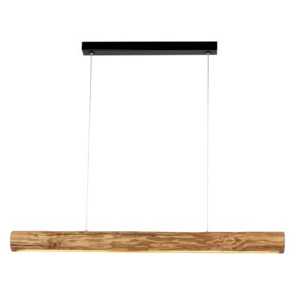 Candeeiro suspenso LED com regulação LUCAS LED/25,5W/230V pinho