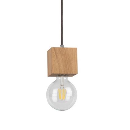 Candelabro suspenso TRONGO 1xE27/60W/230V carvalho - certificado por FSC