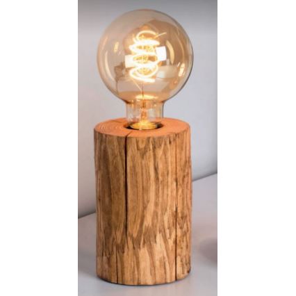Candeeiro de mesa TRABO 1xE27/25W/230V pinho - certificado por FSC