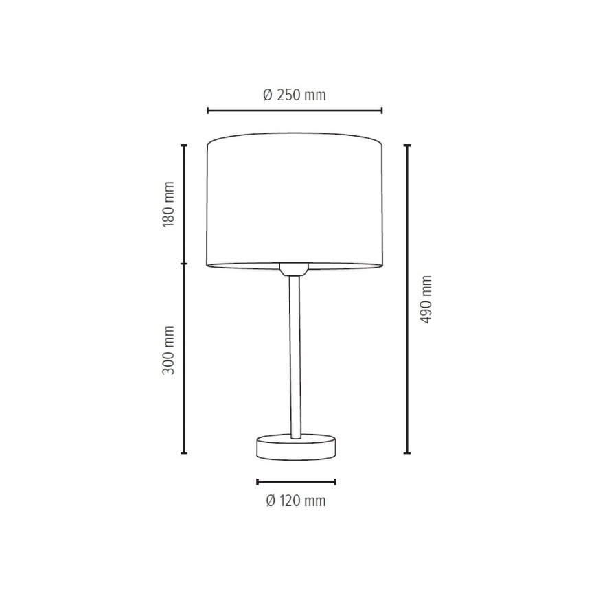 Lâmpada de mesa SCARLETT 1xE27/40W/230V