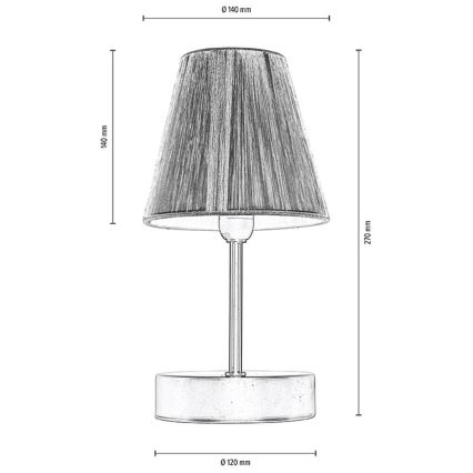 Candeeiro de mesa MILA 1xE14/25W/230V birch – FSC certificado
