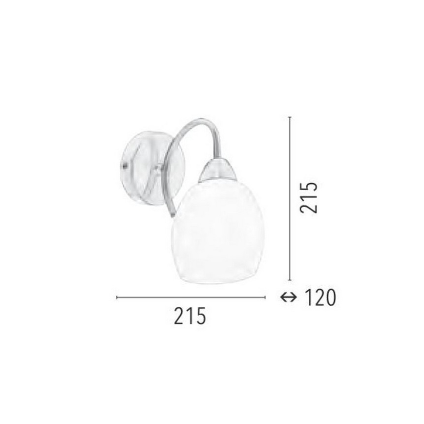 Iluminação de parede PISA 1xE27/60W/230V - certificado por FSC