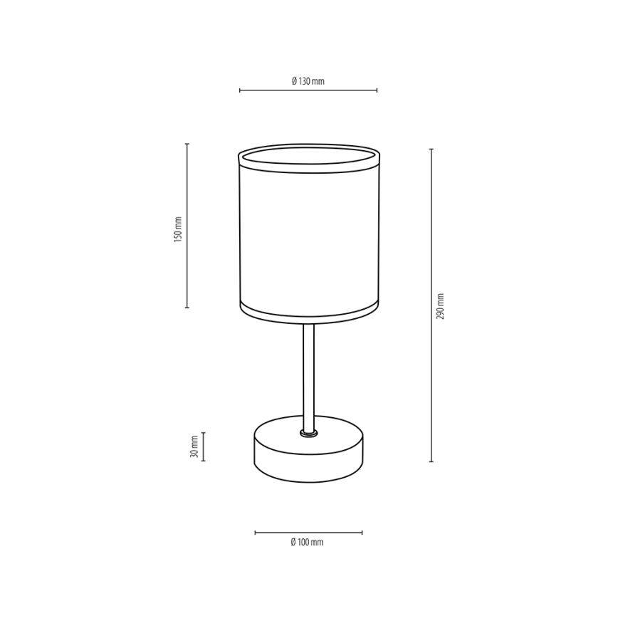 Candeeiro de mesa BOHO 1xE27/25W/230V carvalho