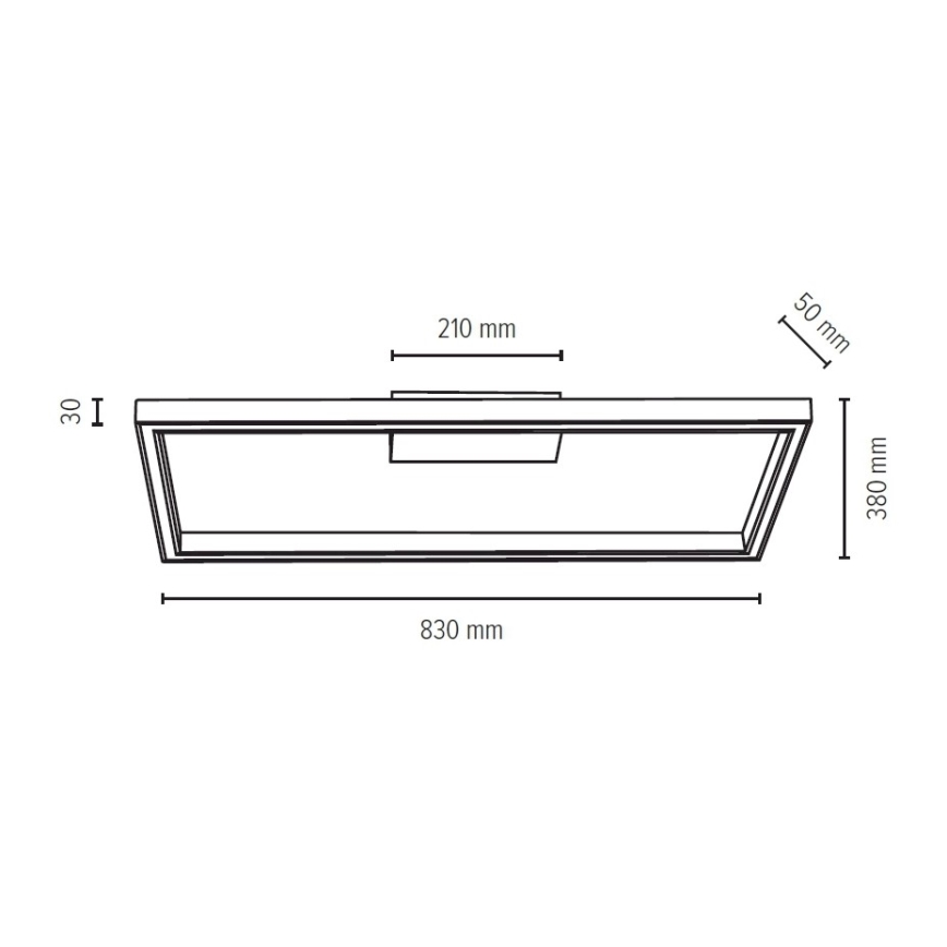 Iluminação LED com regulação RAMME LED/34W/230V + CR mate carvalho - certificado por FSC